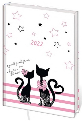 Diář 2022 B6 LYRA denní L226 Cats