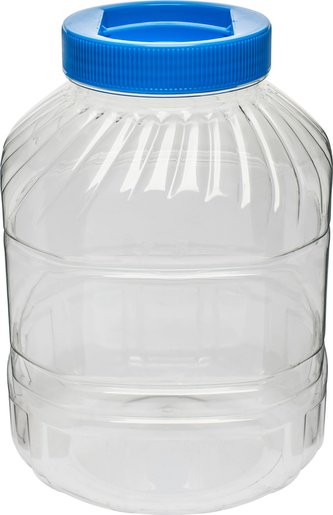 Barel 10 l s víčkem potravinářský čirý plast