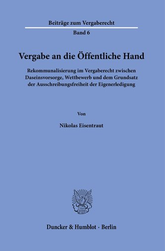 Vergabe an die Öffentliche Hand.