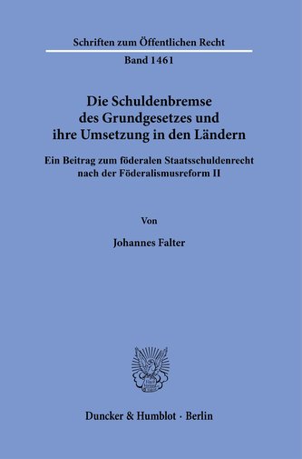 Die Schuldenbremse des Grundgesetzes und ihre Umsetzung in den Ländern.