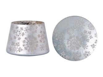 YANKEE CANDLE Stínítko a talíř velký Snowflake Frost