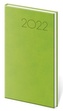 Diář 2022 Print - světle zelený, týdenní kapesní