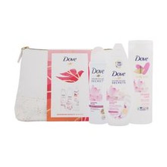 Dove Nourishing Secrets antiperspirant Nourishing Secrets Glowing Ritual 150 ml + sprchový gel Nourishing Secrets Glowing Ritual 250 ml + tělové mléko Body Love Glowing Ritual 250 ml + kosmetická taštička