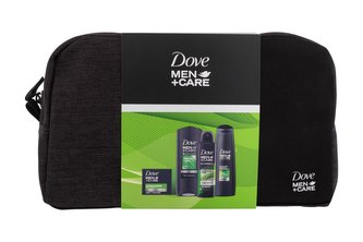 Dove Men + Care antiperspirant Men+Care Minerals+Sage 150 ml + sprchový gel Men+Care Mineral+Sage 250 ml + šampon Men+Care Fresh Clean 2in1 250 ml + tuhé mýdlo Men+Care Extra Fresh 90 g + kosmetická taštička