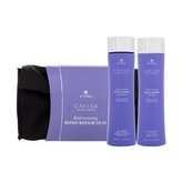 Alterna Caviar Anti-Aging šampon Caviar Restructuring Bond Repair Shampoo 250 ml + kondicionér Caviar Restructuring Bond Repair Conditioner 250 ml + psaníčko
