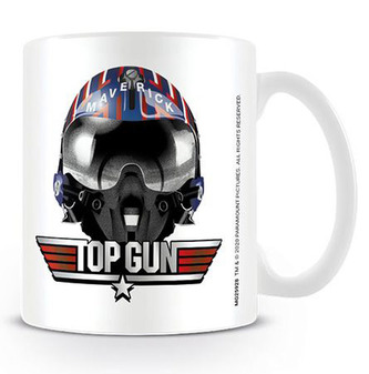Bílý keramický hrnek Top Gun: Maverick Helmet (objem 315 ml)