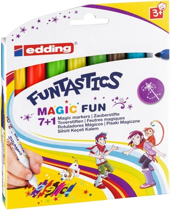 Dětské fixy EDDING 13 Magic Fun, sada 8 barev