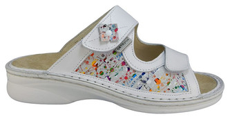 ORTO plus Bílé zdravotní pantofle s vyjímatelnou stélkou 37