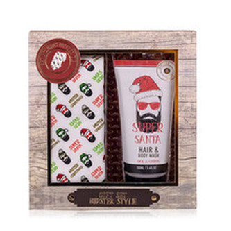 Accentra Dárková sada tělové péče s kravatou Hipster Style man