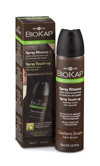 Biokap Nutricolor Delicato Spray Touch Up  - Hnědá tmavá - 75 ml