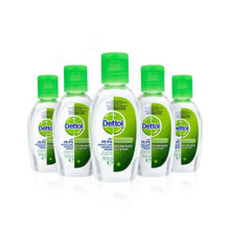 Dettol Antibakteriální gel na ruce 5 x 50 ml unisex