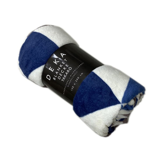 Deka 150 x 200 cm, mikroflanel 220 GSM, trojúhelníky