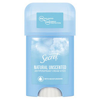 Secret Tuhý krémový antiperspirant Natural Unscented 40 ml woman