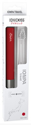 IONIC Corporation Sonický ionizační cestovní zubní kartáček IONICKISS IONPA TRAVEL Červená