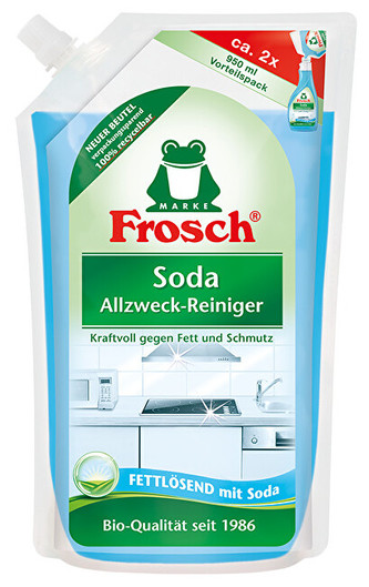 Frosch Čistič na kuchyně s přírodní sodou – náhradní náplň EKO 950 ml