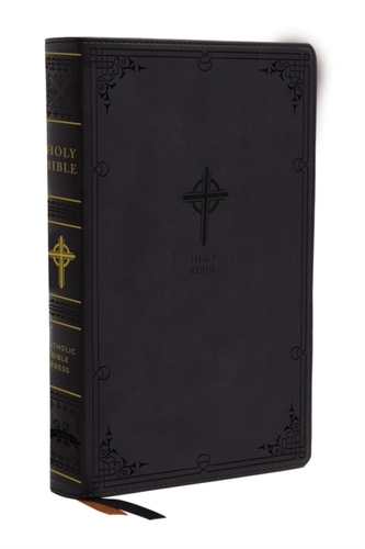 NABRE, New American Bible, Revised Edition, Catholic Bible, Large Print Edition, Leathersoft, Black, Thumb Indexed, Comf