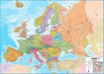 Europe Politcal laminated