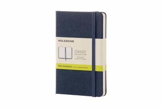 Moleskine: Zápisník tvrdý čistý modrý S
