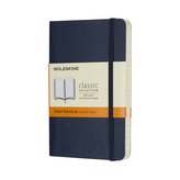 Moleskine: Zápisník měkký linkovaný modrý S