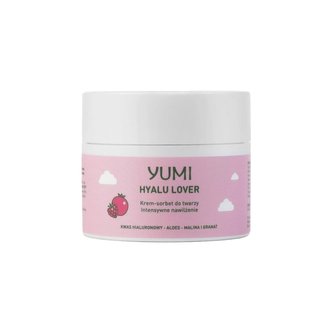 Yumi krém na obličej Kyselina hyaluronová + aloe + malina a granátové jablko 50 ml