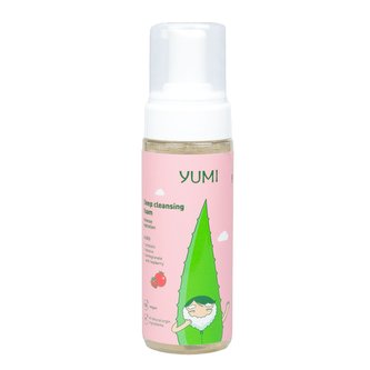 Yumi čistící pěna na obličej  Prebiotika + benín + aloe + malina a granátové jablko 180 ml