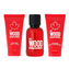 Dsquared2 Red Wood toaletní voda 50 ml + sprchový gel 50 ml + tělové mléko 50 ml