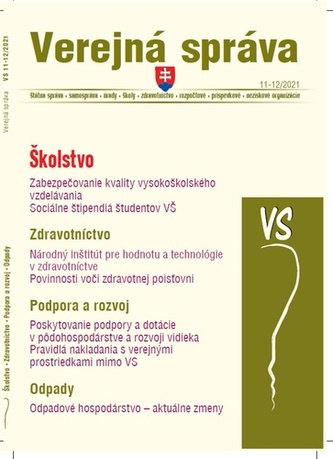 VS 11-12/2021  – Školstvo, odpady, zdravotníctvo