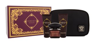 Versace Crystal Noir toaletní voda 90 ml + sprchový gel 100 ml + tělové mléko 100 ml + kosmetická taštička
