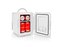 Mini lednička NEDIS KAFR120CWT WHITE přenosná