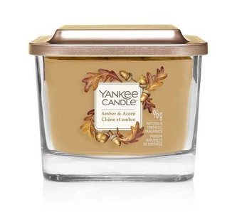 YANKEE CANDLE Amber & Acorn svíčka 96g / 1knot