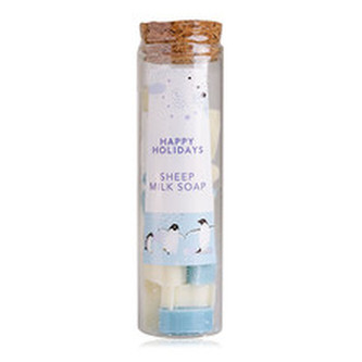 Accentra Mini mýdla s ovčím mlékem Happy Holidays (Sheep Milk Soap) 35 g woman