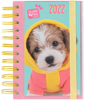 Plánovací denní diář 2022 Studio Pets: Štěňata (11,4 x 16 cm)
