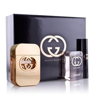 Gucci Guilty Dárková sada Toaletní voda 75 ml, sprchový gel Guilty 100 ml a miniaturka Guilty Toaletní voda 7,4 ml