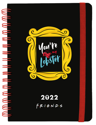 Plánovací týdenní diář A5 2022 Friends|Přátelé: Lobster (14,8 x 21 cm)