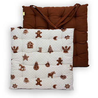 Podsedák prošívaný 40x40 cm, Perníčky