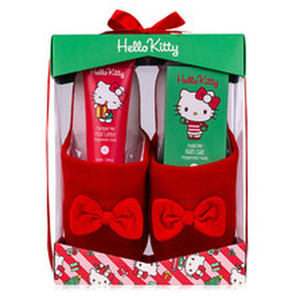 Accentra Dárková sada péče o nohy s pantoflemi Hello Kitty woman