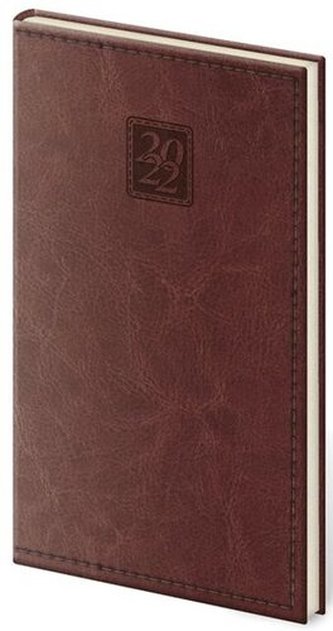 Diář 2022 týdenní kapesní Nebrasca - anglická červená