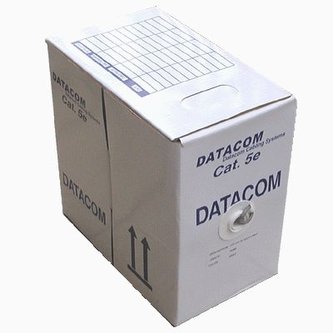 DATACOM kabel drát C5E UTP LS0H 305m box šedý