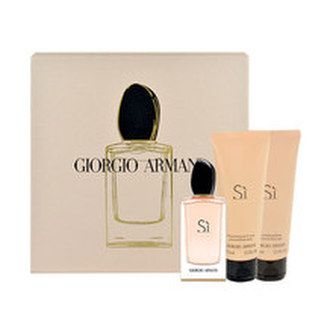 Armani Sí Dárková sada Parfémová voda 100 ml, tělový krém Sí 75 ml a sprchový gel Sí 75 ml