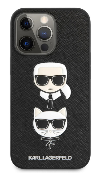 Karl Lagerfeld Saffiano Case iPhone 13 Pro, Black