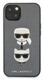 Karl Lagerfeld Saffiano Case iPhone 13 , Silver