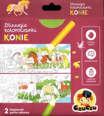 CzuCzu Dłuuugie kolorowanki Konie