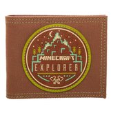 Peněženka Minecraft: Explorer (11,5 x 8,5 cm) hnědý polyester