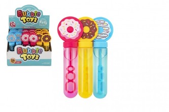 Bublifuk trubice donut/kobliha 14cm 3 barvy  (cena za 1 ks )