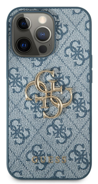 Guess Big 4G Metal Logo Case iPhone 13 Pro, Blue