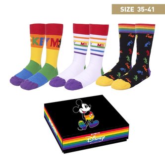 Ponožky Disney: Mickey Pride balení 3 párů (EU 35-41)