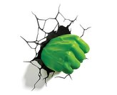 Dekorativní lampa na zeď Marvel: Hulk 3D pěst (13 x 16 x 13 cm) zelená