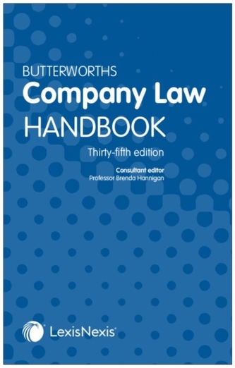 BUTTERWORTHS COMPANY LAW HANDBOOK 35TH E