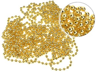 Řetěz kuličkový 8mm/10m zlatý