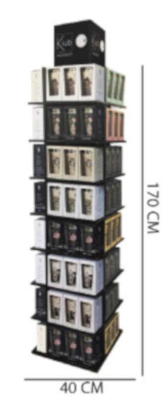 Stojan podlahový papírový  - černý, PRETMUGISO